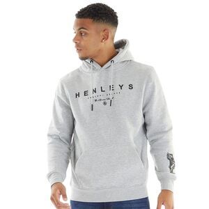 Henleys Mens Henycore Cotton Hoodie / Grey Marl